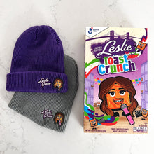 Leslie Grace Toast Crunch and two Leslie Grace Toast Crunch hats
