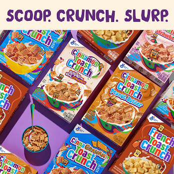 Boxes of cinnamon toast crunch