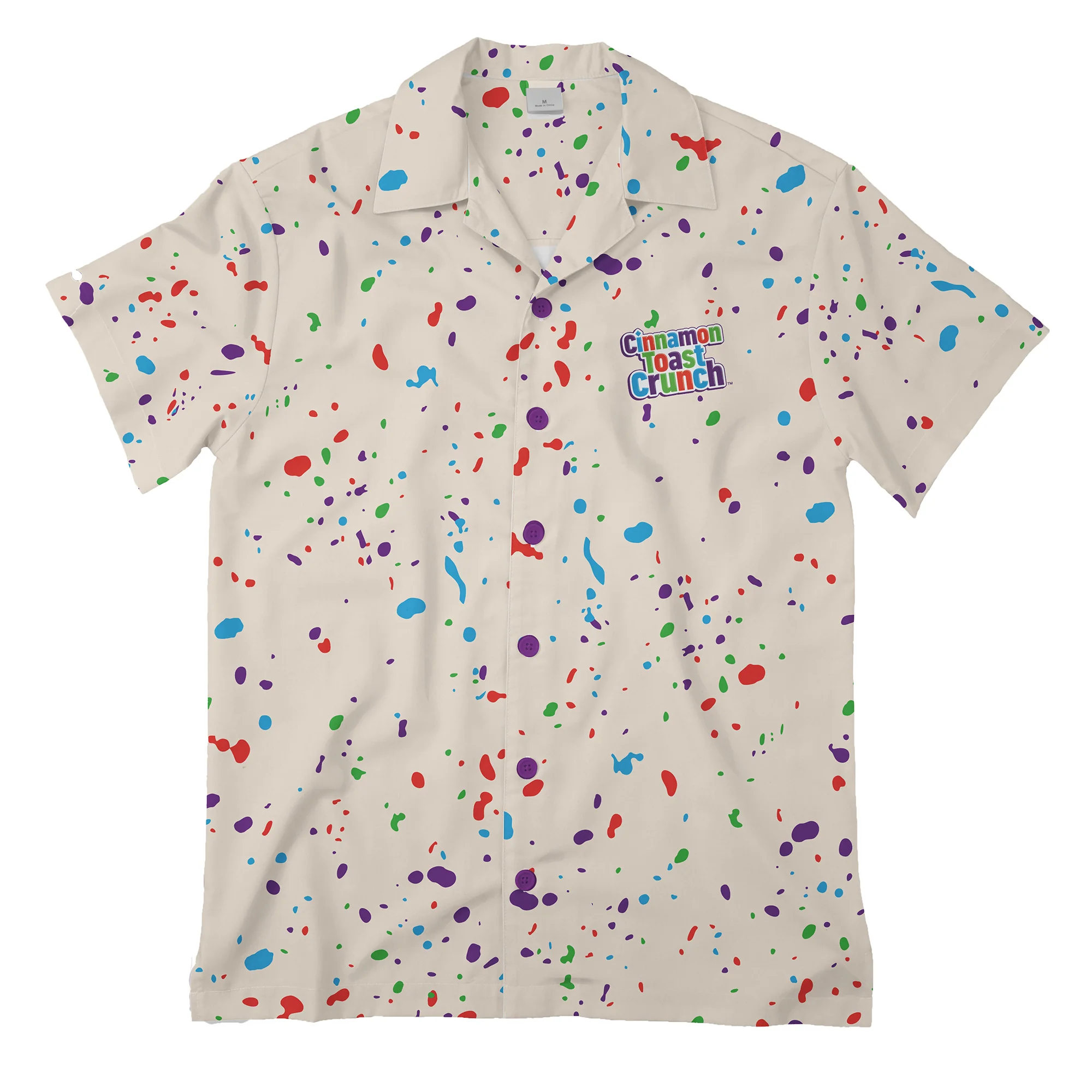 Cinnamon Toast Crunch Button-Up T-Shirt front