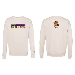 Cinnamoji Crewneck Sweatshirt front and back