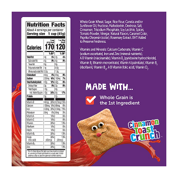 Cinnamon Toast Crunch™ x Chamoy Mega® nutrition facts label